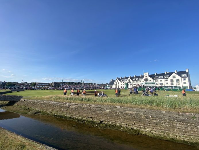 Carnoustie 18th Hole with burn